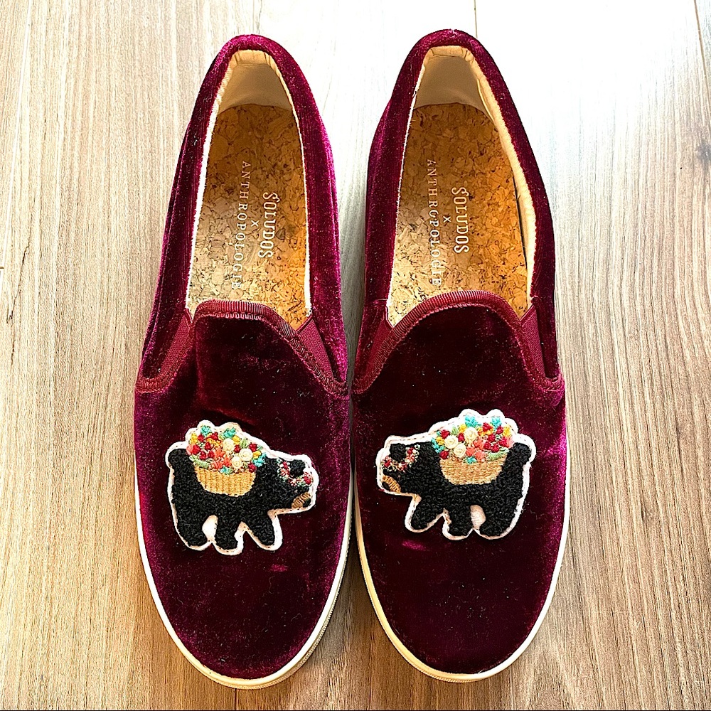 LIMITED EDITION Soludos x Anthropologie Floral Bear Slip-On Sneakers